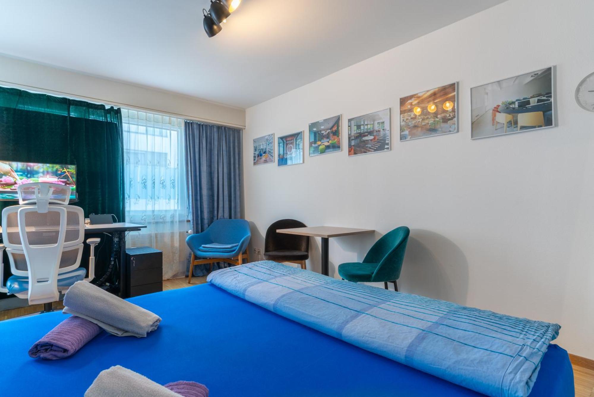 Bright Flat With Workspace Near Downton Apartment