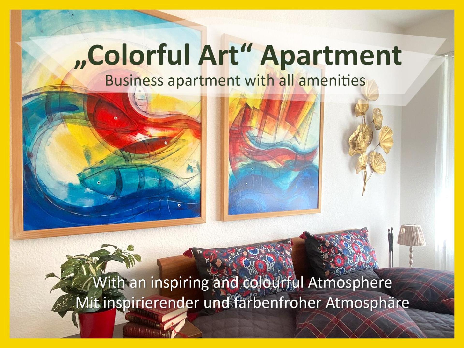 Apartment Amabello Colorful Art; 15-20 Min Von Basel, Bahnhof, Flughafen *