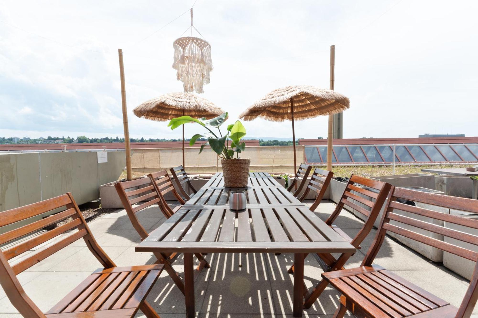 Penthouse Rooftop Loft, 190sq, Panorama View, 1min To Main Station- 5min To Basel